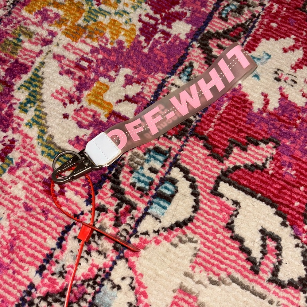 Off-White Pink Key Chain